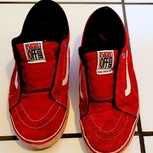 Vans Van Engelen Red Suede Size 8.5 US